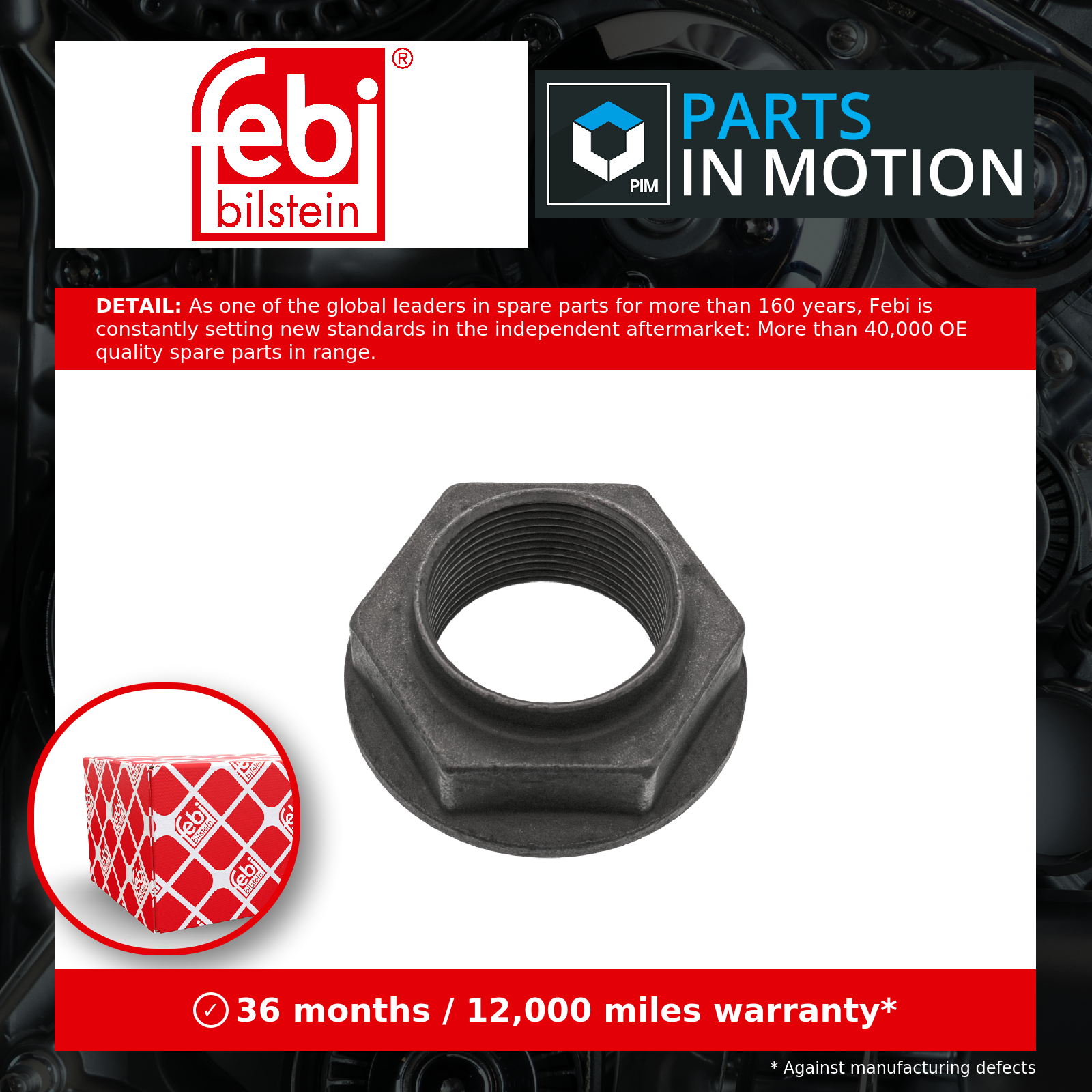 Febi Axle Nut - 100348 - Image 2