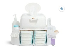 Munchkin  Bright  Warm Wipe Warmer AND Baby Diaper Stacker Change Organizer