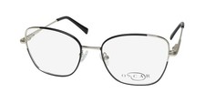 NEW OSCAR DE LA RENTA OSL 755 EYEWEAR BLACK WOMENS 001 METAL PLASTIC SQUARE