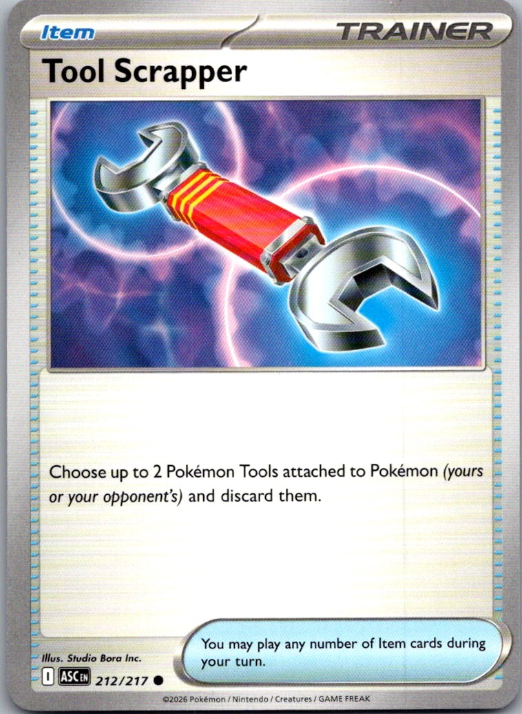 Tool Scrapper 212/217 C Ascended Heroes Pokemon NM/M