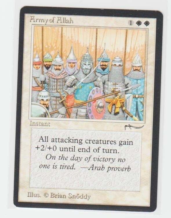MTG　Jihad　&　Army of Allah　英語版サインドセット　ARN Army of Allah 1993 Arabian Nights Base (Light) Price Guide