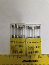 BUSSMANN AGC-10-R 10 AMP, 250V, Glass Tube, Fast-Acting, Fuse Pack Of 10