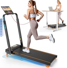 3.5HP 4in1 Foldable Treadmill W/12 Incline LED Electric Running Joggin For Home
