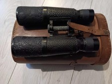 Hensoldt Wetzlar Dialyt 6x42 Binoculars - Leather Case Vintage Optics German WW2
