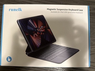 Runelk Magnetic Suspension Keyboard Case iPad 10th Gen