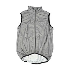 The Black Bibs Vest Mens Medium Lightweight MicroShell Gray Cycling Gilet