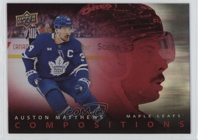 2025-26 Upper Deck Series 1 Compositions Red 96/199 Auston Matthews #CMP-1 1te1