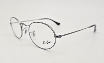 Ray Ban Eyeglasses NEW RB 3547V Color 2502 Gunmetal Size 48 Small Oval Authentic