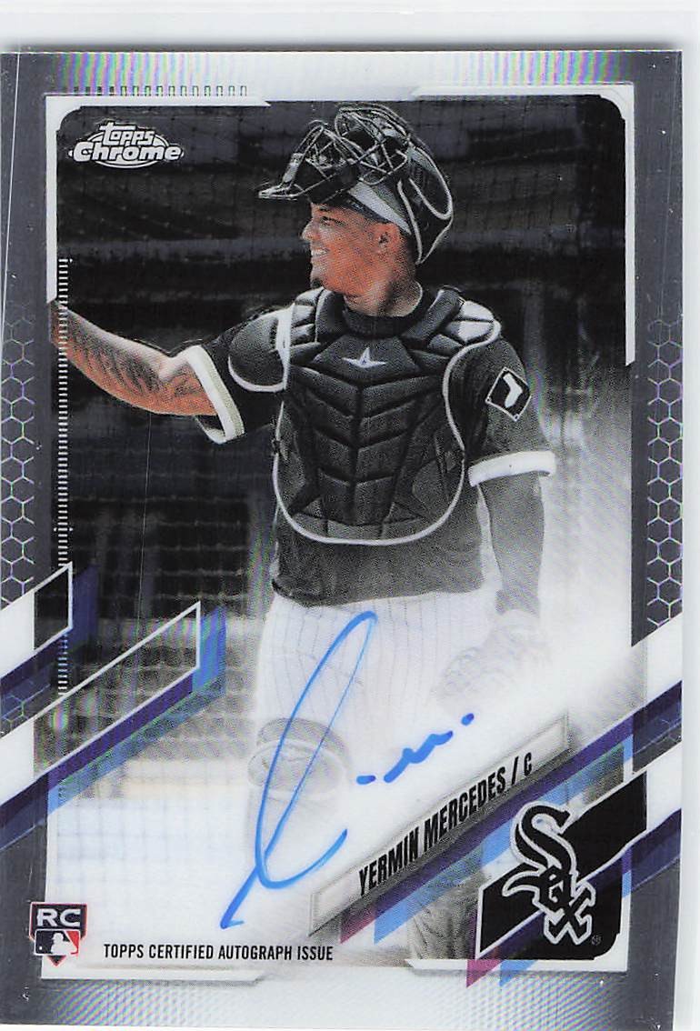 2021 Topps Chrome RA-YM Yermin Mercedes Rookie Auto Chicago White Sox