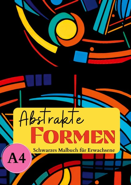 Schwarzes Malbuch FüR Erwachsene Abstrakte Formen Lucy´S Schwarze MalbüCher Buch-image