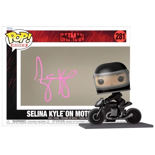 Zoe Kravitz Autographed 2022 The Batman Selina Kyle on Motorcycle Pop! #281