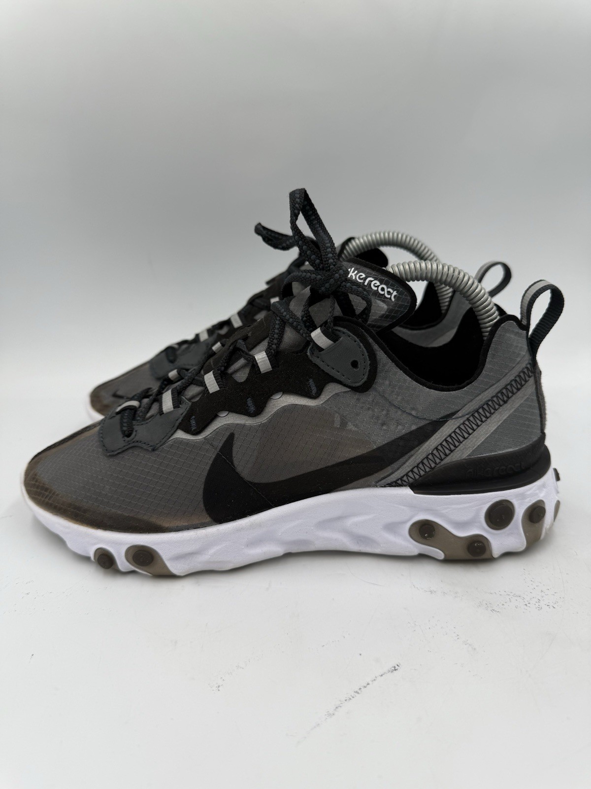 RARE Nike React Element 87 Anthracite Charcoal Se… - image 2