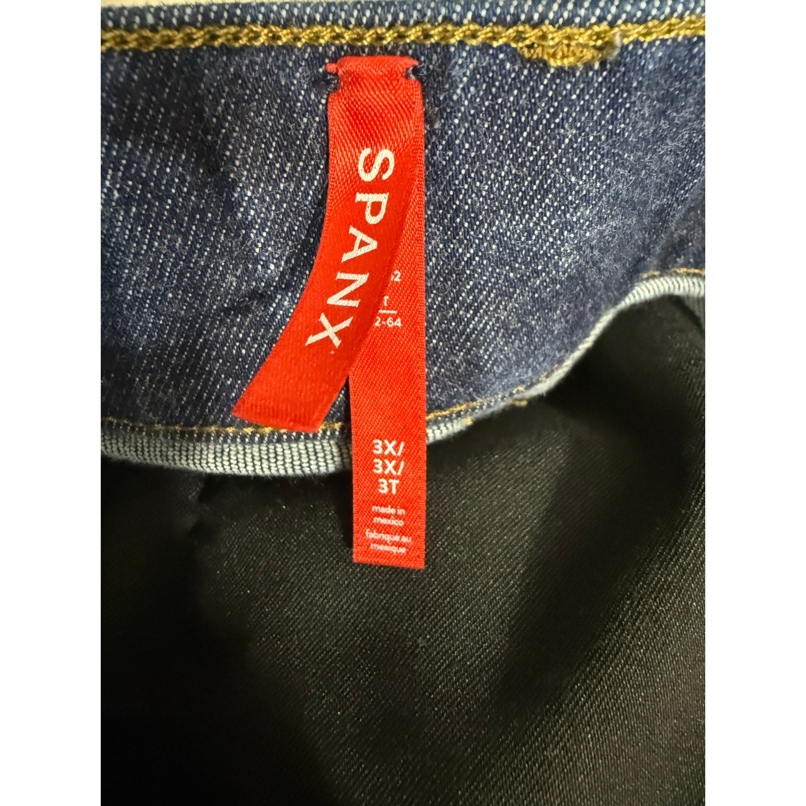 SPANX SPANXshape Pull-On Raw Indigo Straight Leg … - image 5