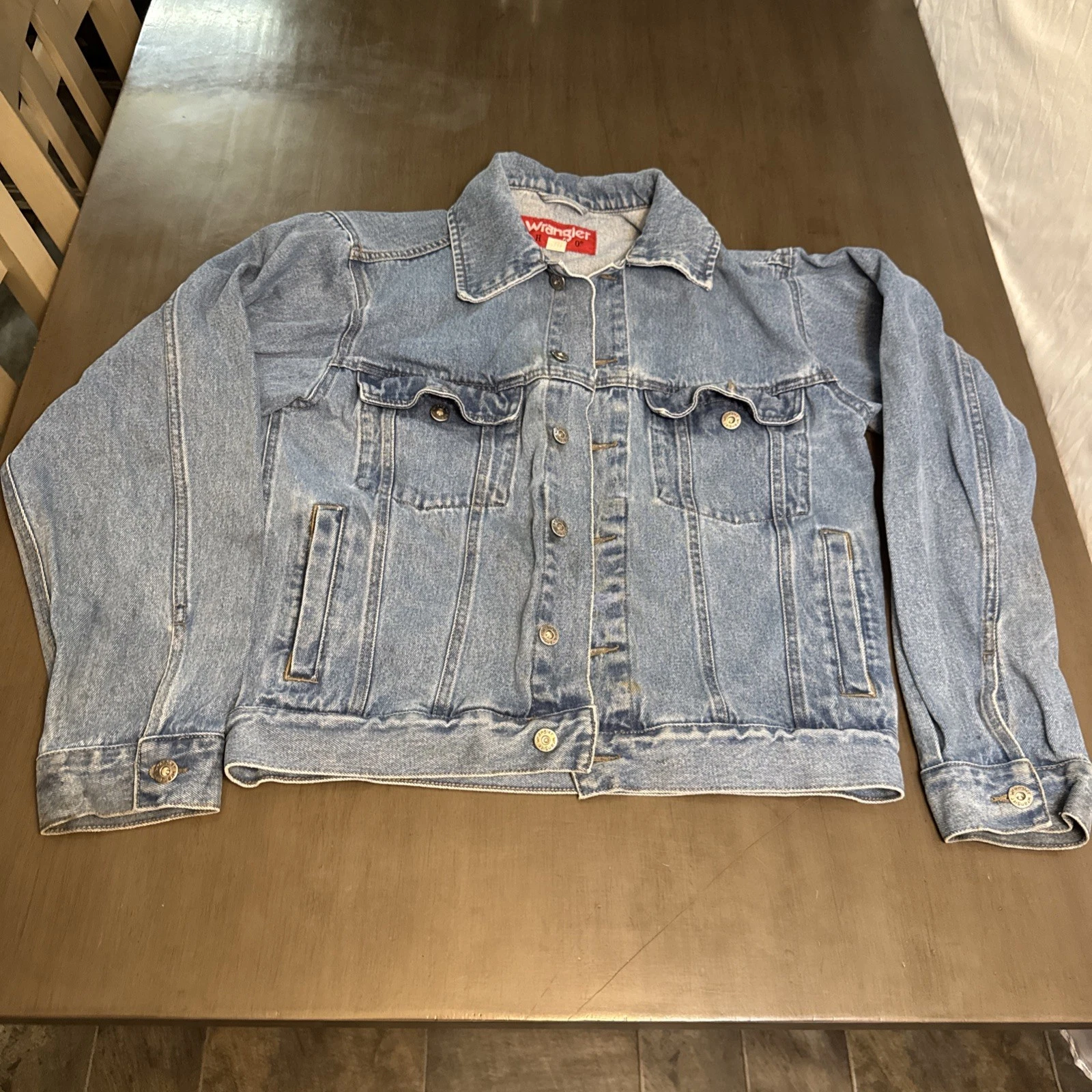 Wrangler Hero Blue Denim Trucker Jacket Trucker Blue Men’s Large 90’s Grunge Y2