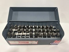 C.H. Hanson Steel 1/4" Letter & Number Stamp Set USA – Dot Matrix – Incomplete
