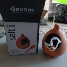 Dexam Terracotta Salt Cellar & Spoon