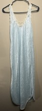 Vintage Christian Dior nightgown Lingerie Sleeveless With Lace Size Small