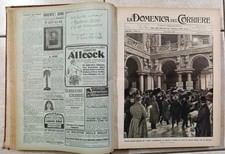 DOMENICA DEL CORRIERE 1909 ANNATA COMPLETA