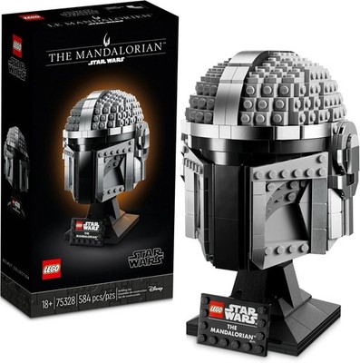 LEGO Star Wars The Mandalorian Helmet 75328 Building Toy Set New Gift