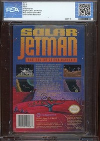 Solar Jetman NES Nintendo Jacksonville Colecci&oacute;n Sellado Clasificado PSA 9.2