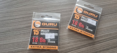 Guru 15 Zoll Pellet Waggler Rigs Größe 18 Haken 6 Pfund/017 mm