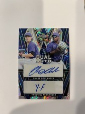 ***** DOLLANDER/FERNANDEZ - 2024 LEAF METAL BLUE DUAL AUTO - /15 - DA-30 *****