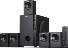 Bobtot 5.1 Channel Home Theater System, 5.25 Inch Subwoofer, Bluetooth Audio