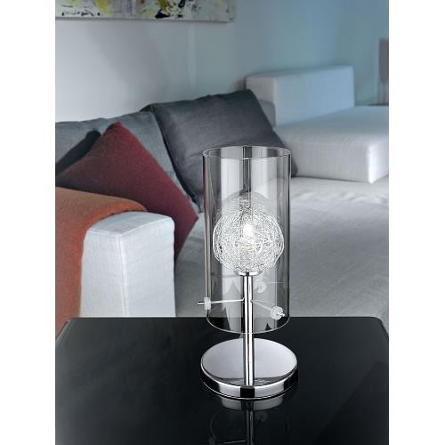 Eglo Lamas Tischlampe Tischleuchte Draht Kugel Chrom 1Xg9 Austauschbar Ø 12Cm-image