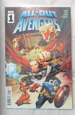 ALL-OUT AVENGERS #1, Cvr A, Greg Land/Derek Landy, 2022 MARVEL! NM 1st Prints