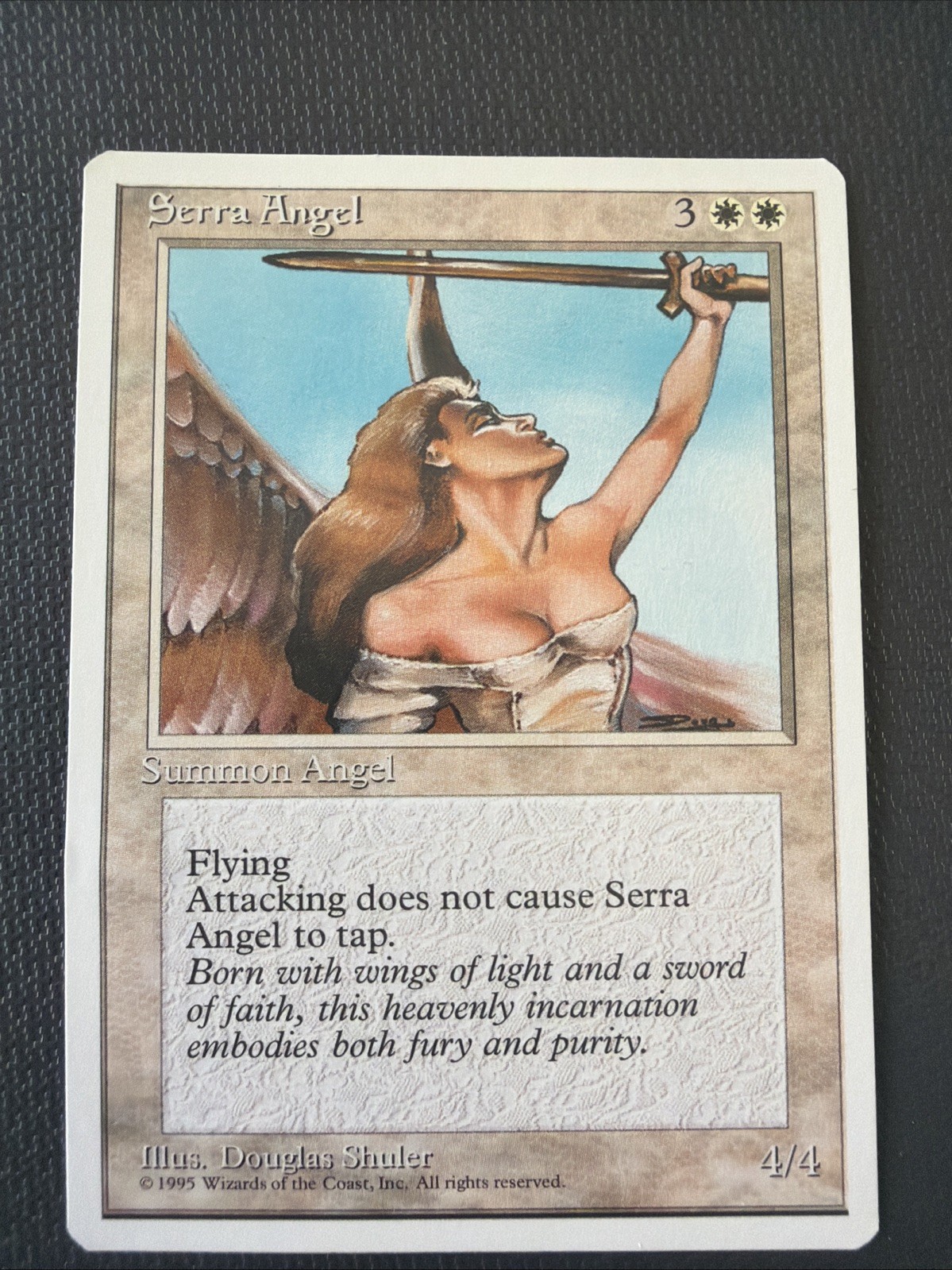 MTG Magic Serra Angel Fourth Edition LP