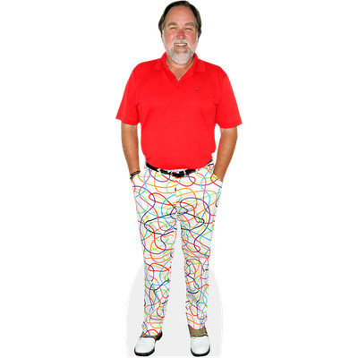 Richard Karn (rotes Top) lebensgroßer Ausschnitt