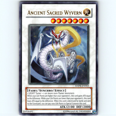 Yugioh Ancient Sacred Wyvern ANPR-EN043 Unlimited Ultra Rare Holo - LP-NM  