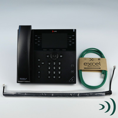 Polycom VVX450 VoIP IP PoE Telefon 2201-48840-001 *inkl MwSt. & 1 Jahr Garantie*