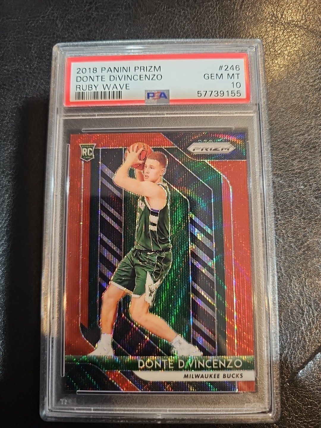 2018 Panini Prizm Donte Divincenzo Ruby Wave Rookie
