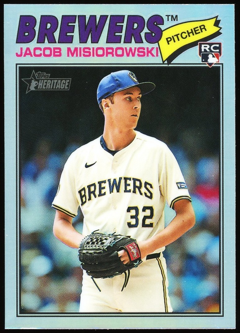 2026 Topps Heritage Jacob Misiorowski #144 ROOKIE RC Chrome Refractor
