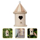Wood Bird House Unfinished Paintable Wooden Bird House bird house for garden