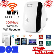 WiFi Signal Extender Range Repeater Booster Internet Amplifier 300Mbps UK Plug