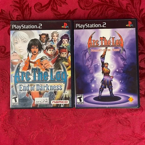 ARC THE LAD: End of Darkness + Twilight of the Spirits (Playstation 2) w/ book
