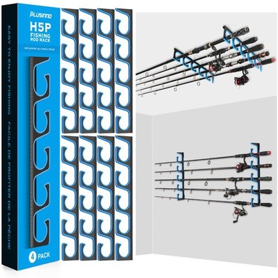 H5P Fishing Rod/Pole Holders for Garage, Wall or Ceiling Mounted Fishing Rod ...