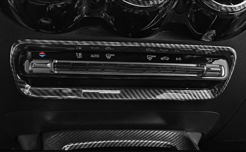 For Benz GLB W247 2020-2022 Carbon Fiber Style Console AC Switch Frame Trim 1PCS - Picture 4 of 5