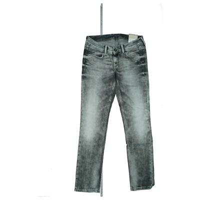 Pepe Jeans Ariel Damen Slim Skinny stretch Hose Low Rise S W28 L30 acid Grau Neu