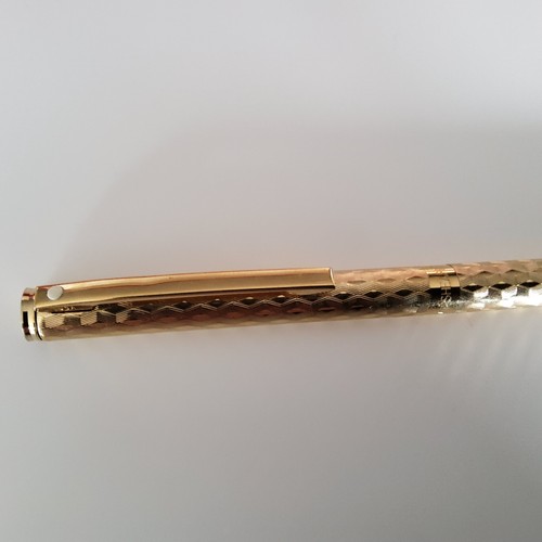 Vintage Shaeffer white dot gold electroplated ballpoint pen in original box - Picture 3 of 6