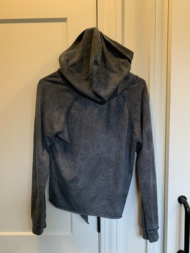 T2 Love Girls Gray Soft Hoodie Pullover Sweatshirt With Front Knot - Size 14 - Picture 3 of 11