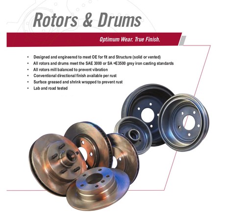 Rotor E-Coat negro premium trasero (2) para Chrysler Town & Countr 08-16 - Imagen 5 de 5