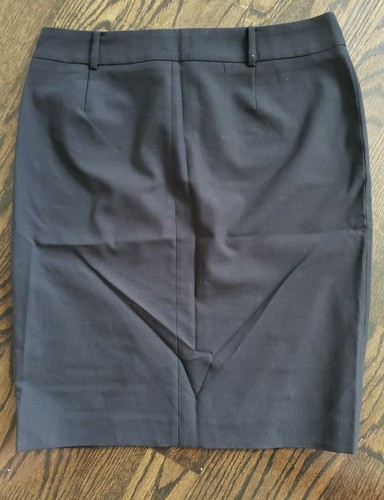 NUEVO SIN ETIQUETAS MUJER ZARA BASIC FALDA RECTA NEGRA BOTÓN PLANO DELANTERO TRABILLAS ELÁSTICAS 12 - Imagen 6 de 6