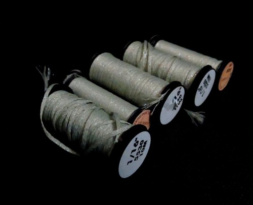 Kreinik Metallic Thread for Stitching Rosemary Green #5530 - 1/16 Ribbon 5 Spool - Picture 3 of 3