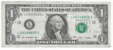 Scarce $1 2009 LX Block Very Fine