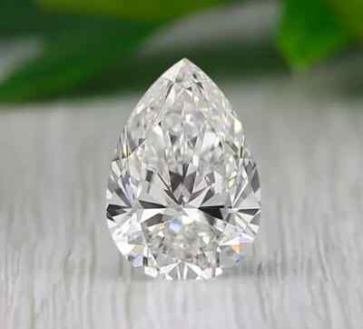 Loose CVD Lab Grown Diamond 5 x 7 MM Pear D Color IF CLARITY Certified Diamond