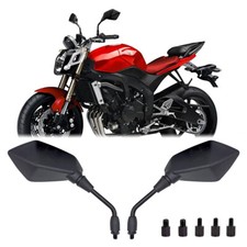 Motorcycle Side Mirrors Wing Rearview Black For Yamaha FZ07 FZ09 FZ1 FZ6 FZ6N