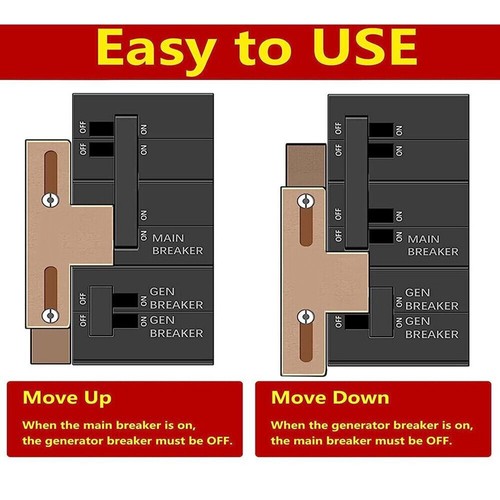 1X Generator Interlock Kit FIT For Meter Main 150 Amp Breaker Square D - Picture 21 of 24